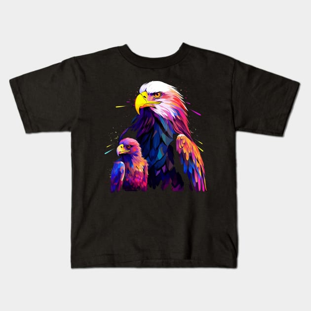 Eagle Mothers Day Kids T-Shirt by JH Mart